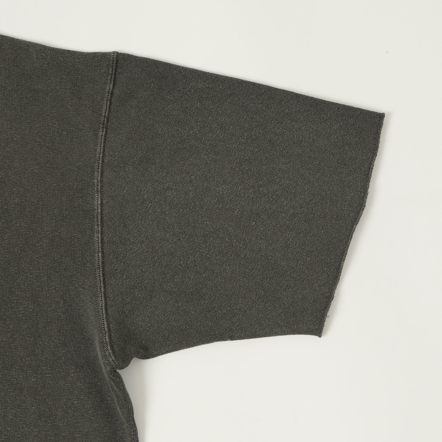 Dubbleworks Cut Off Sleeve Pigment Dyed Sweat Polo Shirt - Black