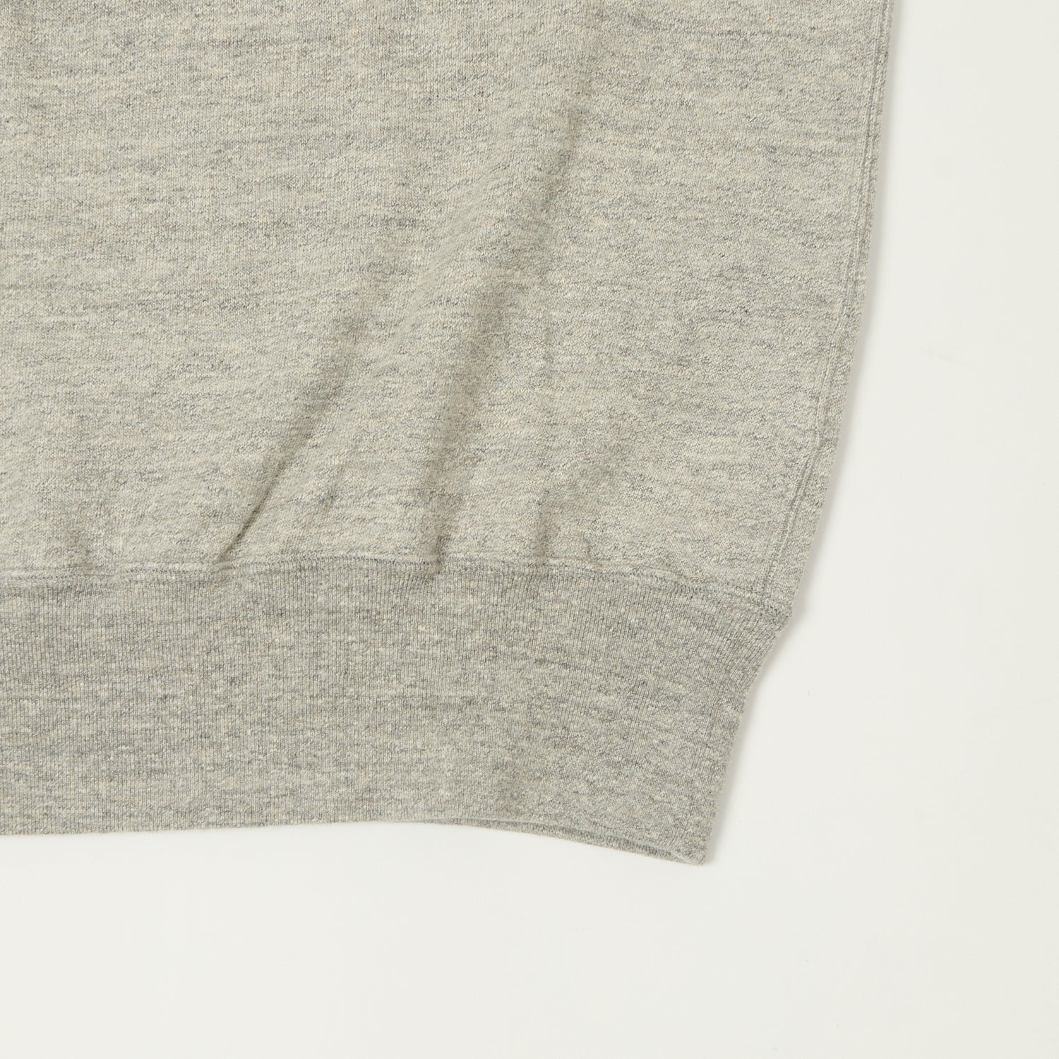 Dubbleworks Cut Off Sleeve Sweat Polo Shirt - Heather Grey