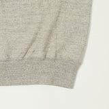 Dubbleworks Cut Off Sleeve Sweat Polo Shirt - Heather Grey
