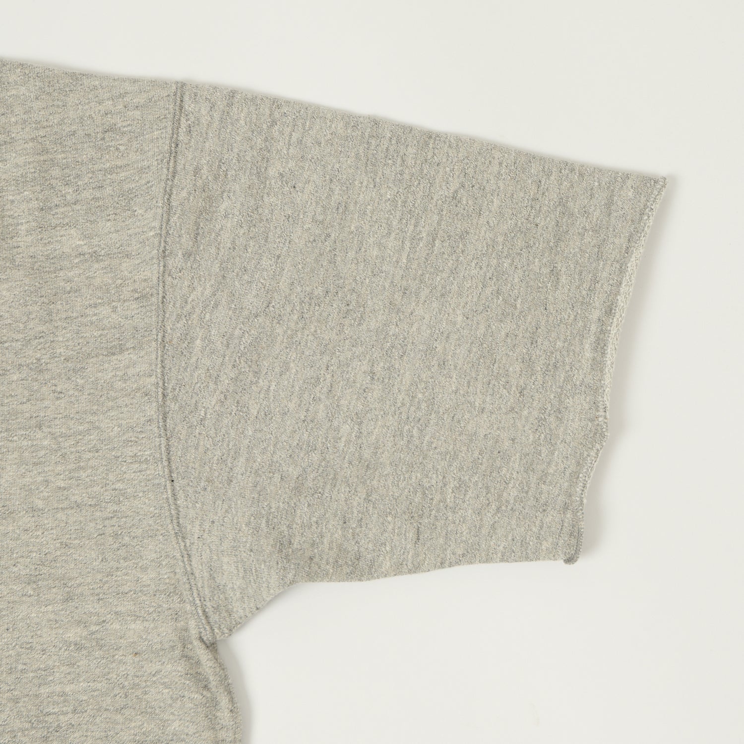 Dubbleworks Cut Off Sleeve Sweat Polo Shirt - Heather Grey