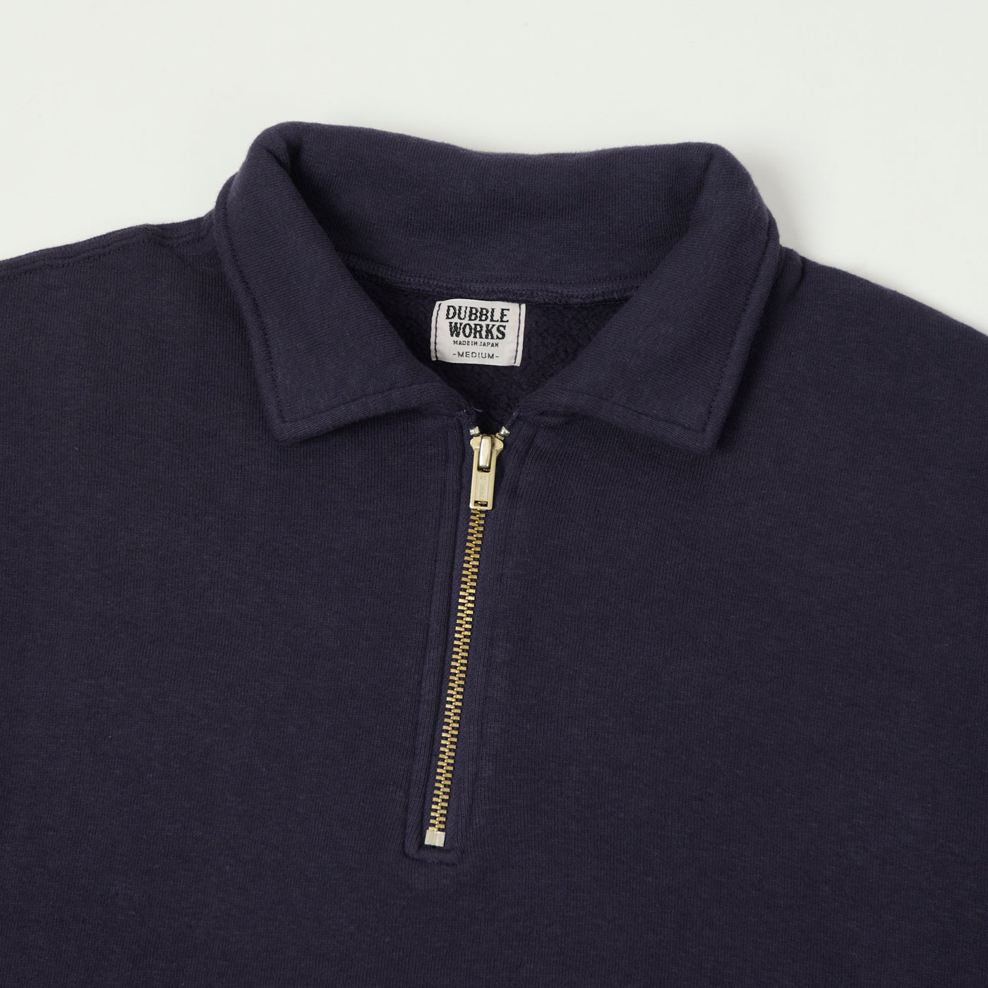 Dubbleworks Tsuriami Quarter Zip Sweatshirt - Navy