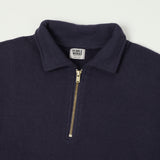 Dubbleworks Tsuriami Quarter Zip Sweatshirt - Navy