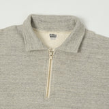 Dubbleworks Tsuriami Quarter Zip Sweatshirt - Heather Grey