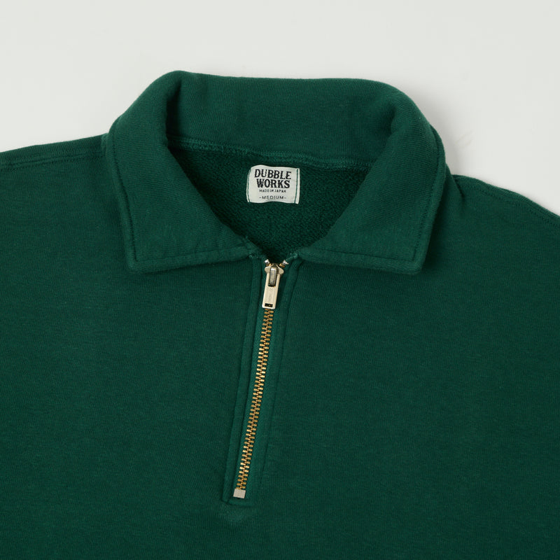 Dubbleworks Tsuriami Quarter Zip Sweatshirt - Green