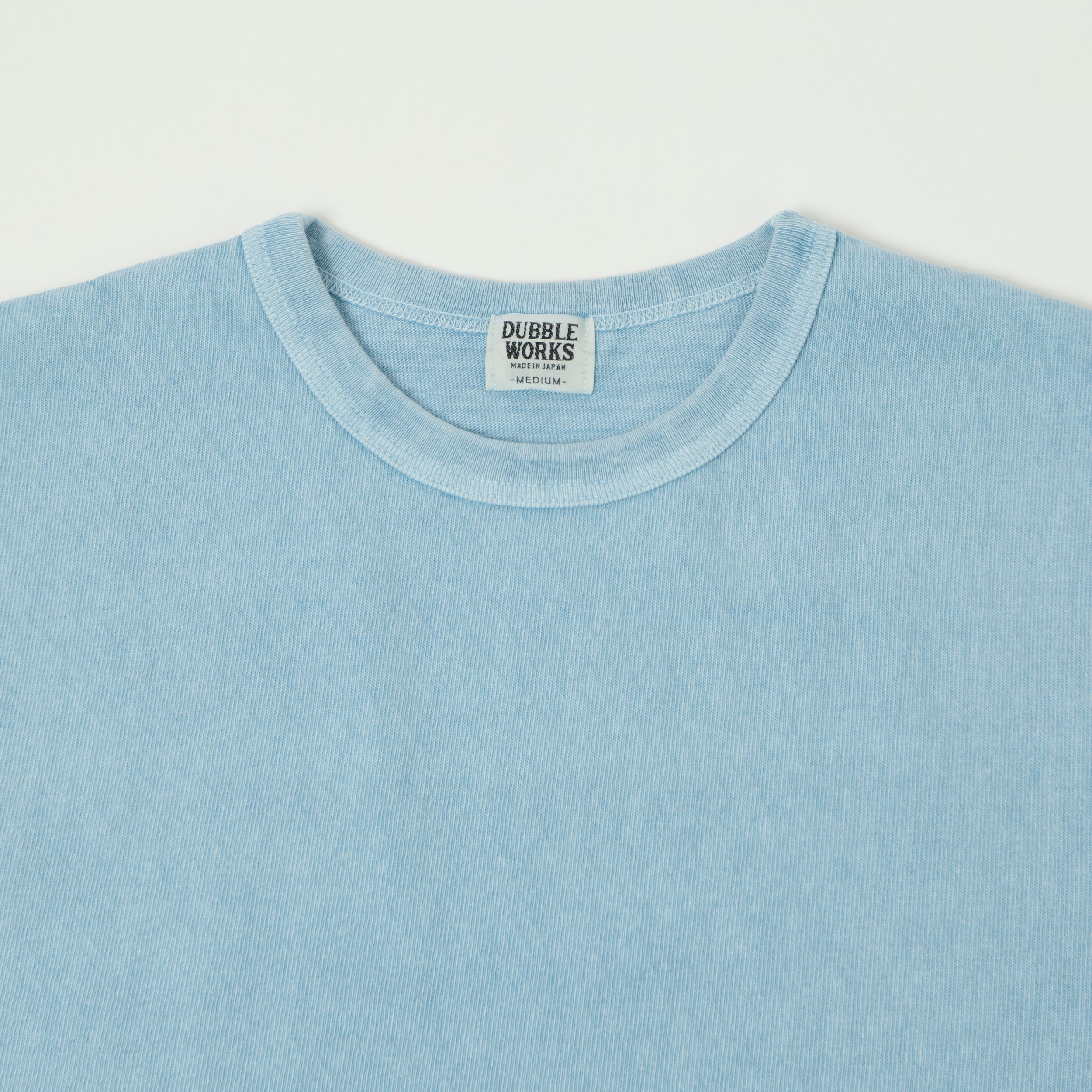 Dubbleworks Heavy Fabric Long Sleeve Pigment Dye Tee- Sax Blue