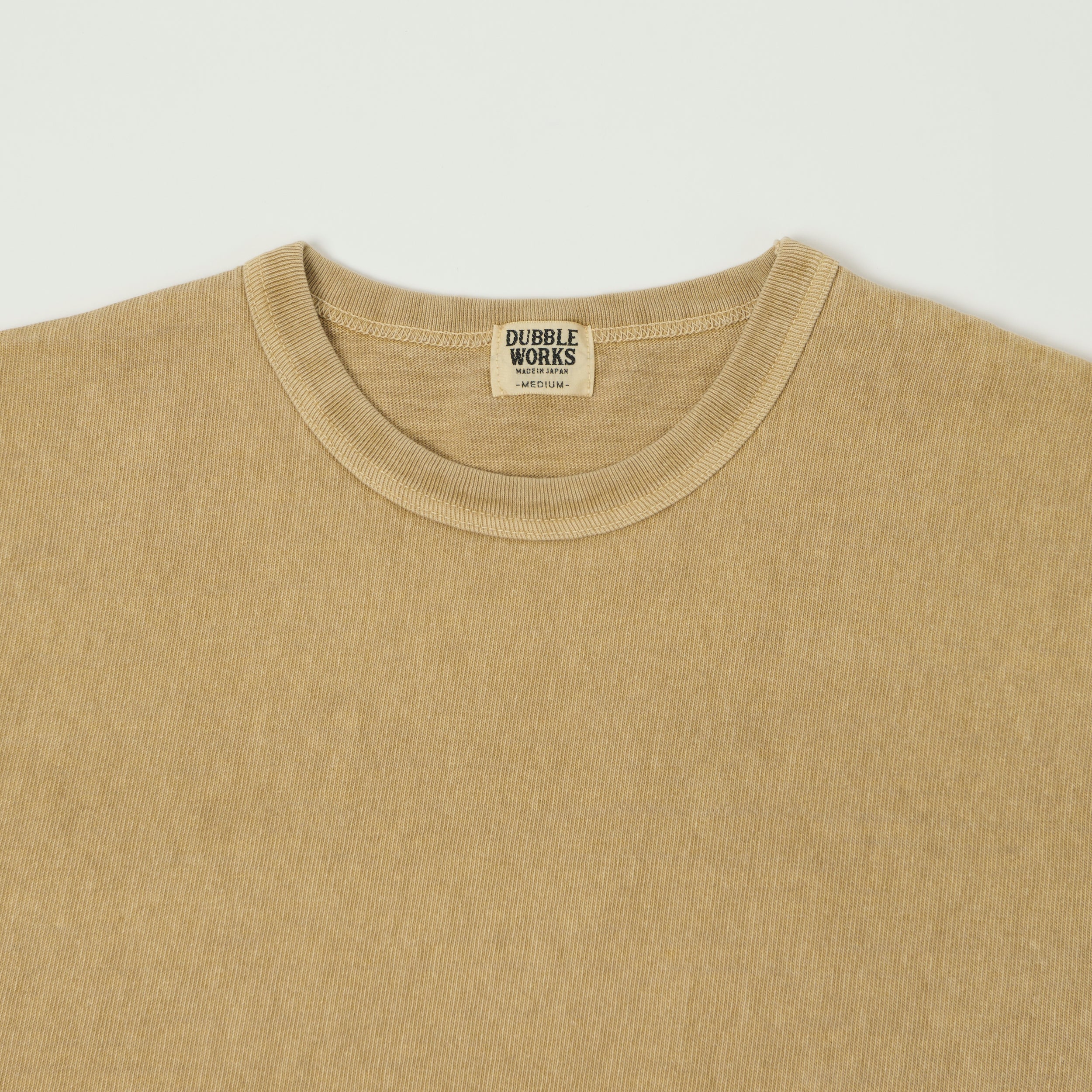 Dubbleworks Heavy Fabric Pigment Dye Tee - Dark Beige