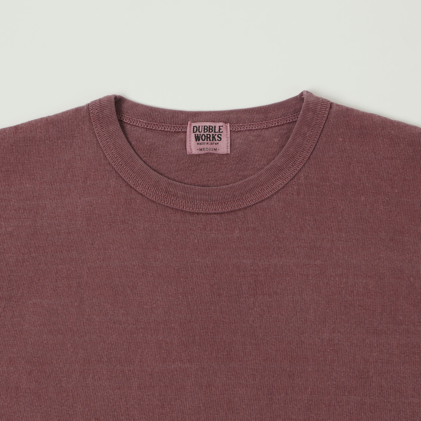 Dubbleworks Heavy Fabric Pigment Dye Tee - Bordeaux