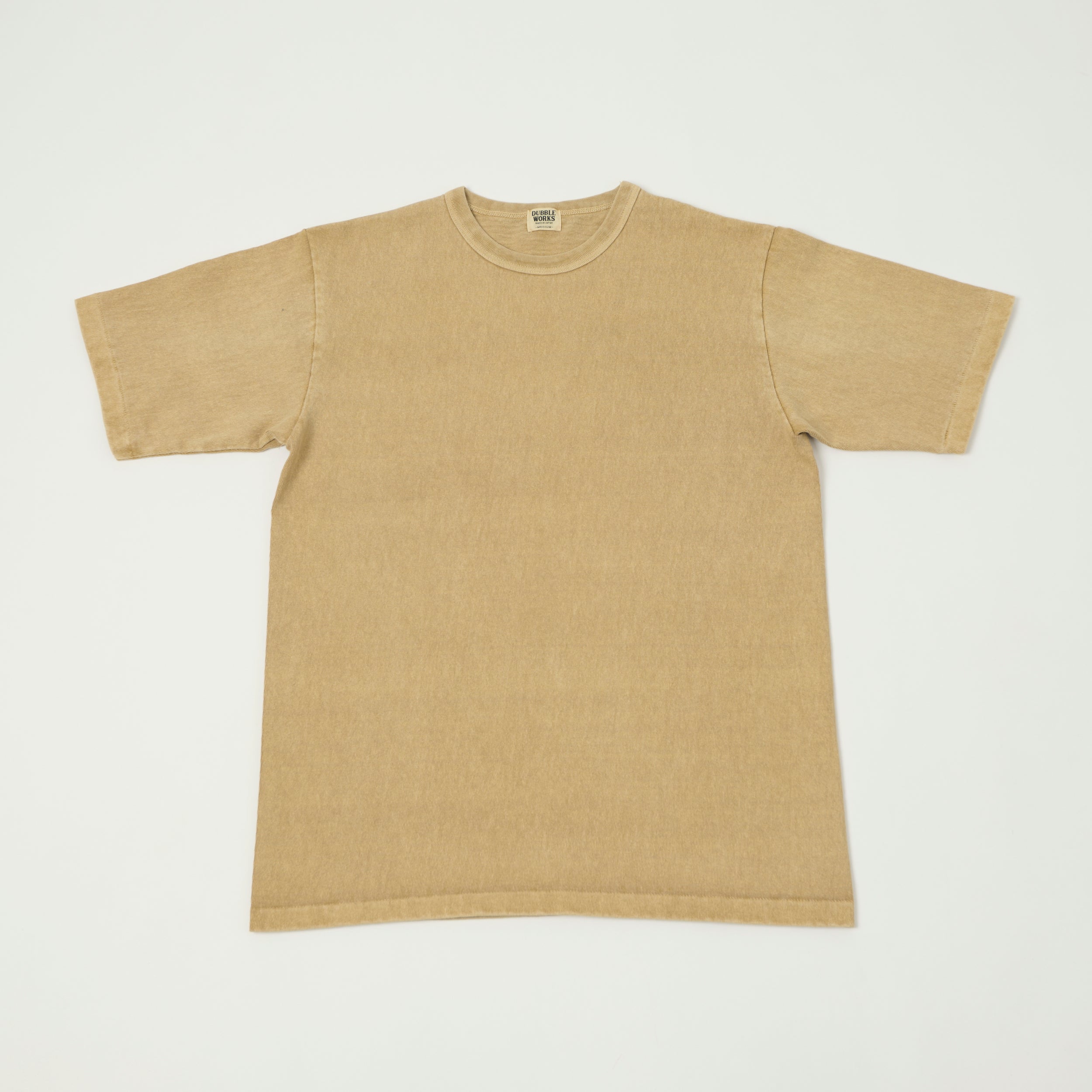 Dubbleworks Heavy Fabric Pigment Dye Tee - Dark Beige