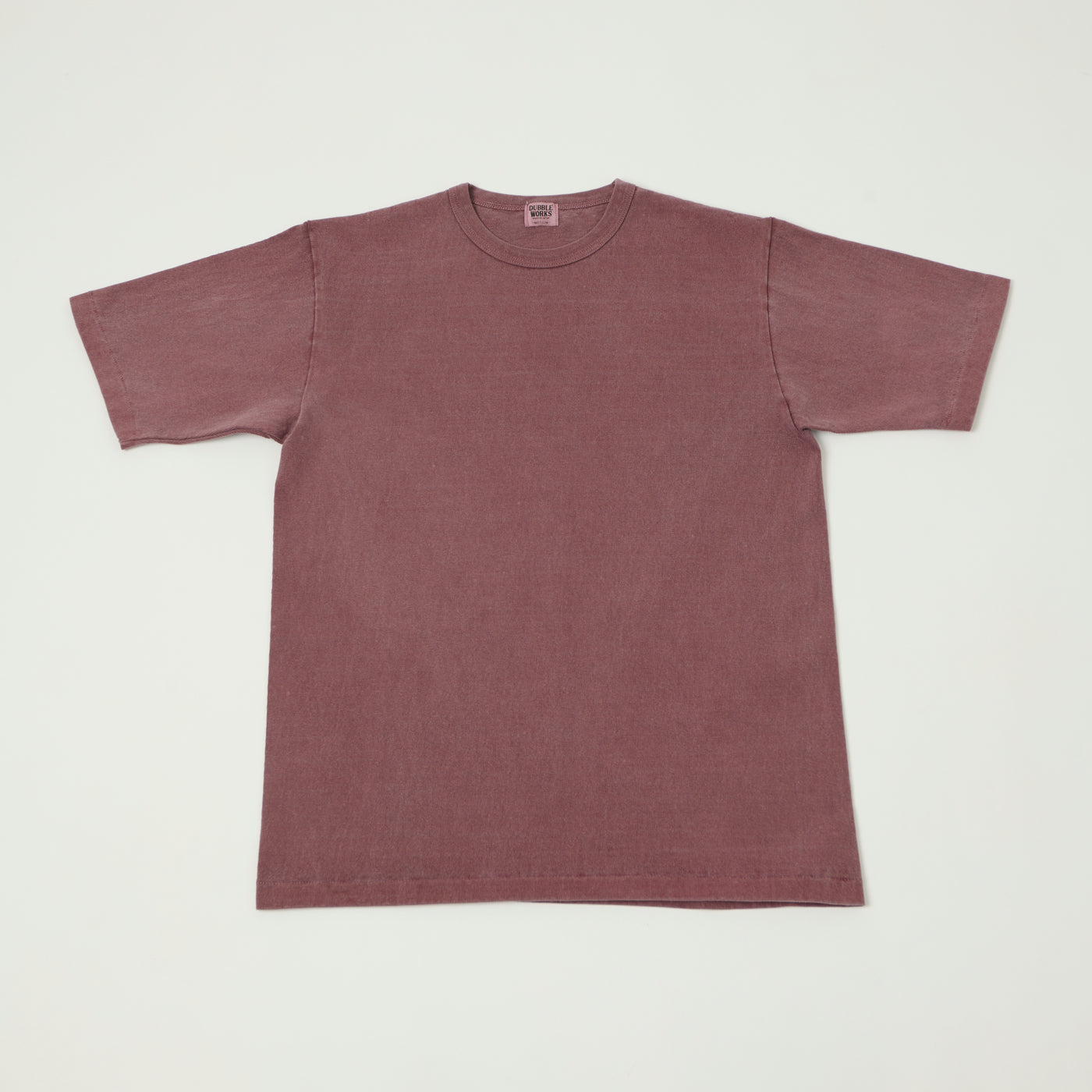 Dubbleworks Heavy Fabric Pigment Dye Tee - Bordeaux