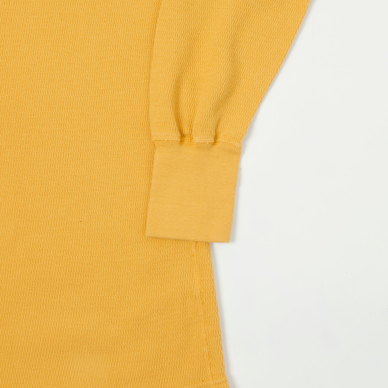Dubbleworks Long Sleeve Thermal Henley - Citrus