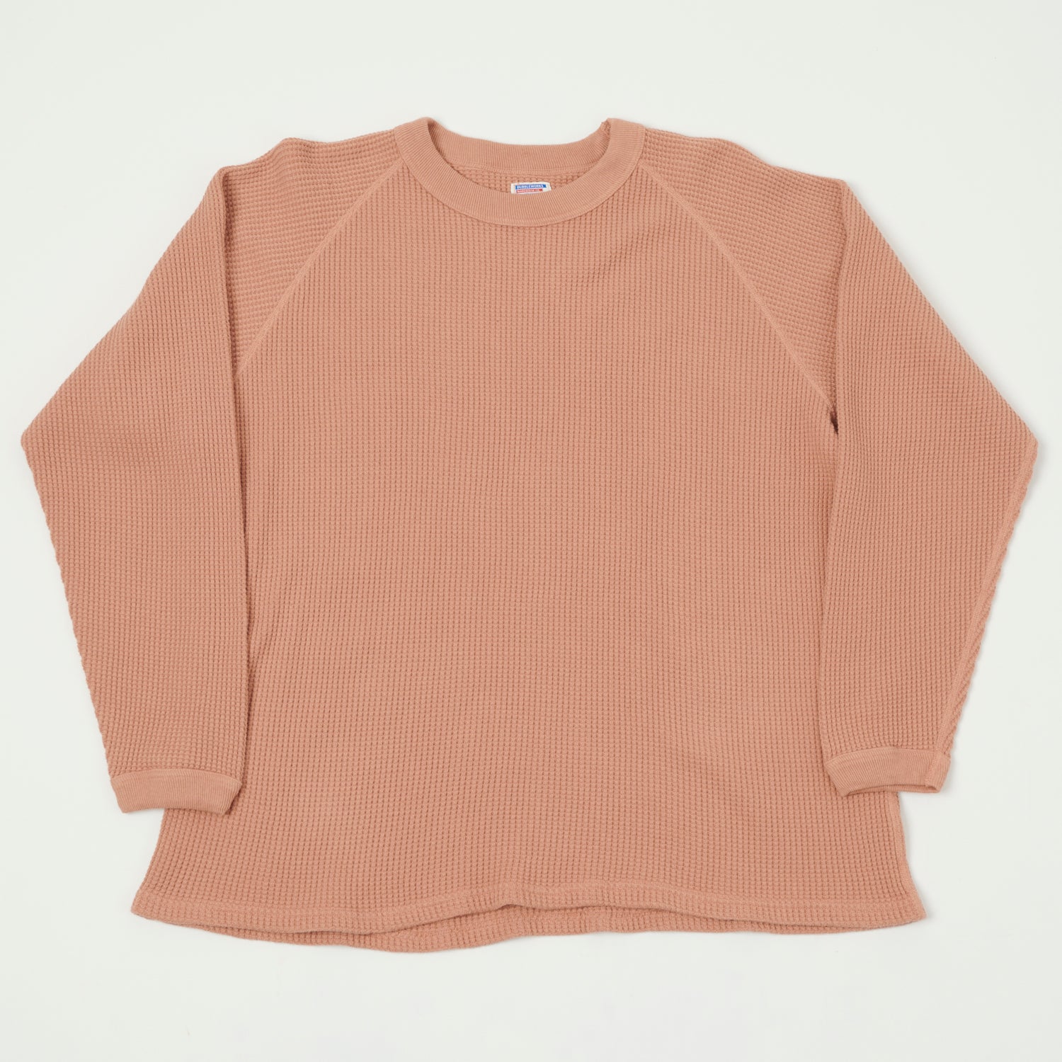 Dubbleworks Long Sleeve Heavy Waffle Tee - Salmon Pink