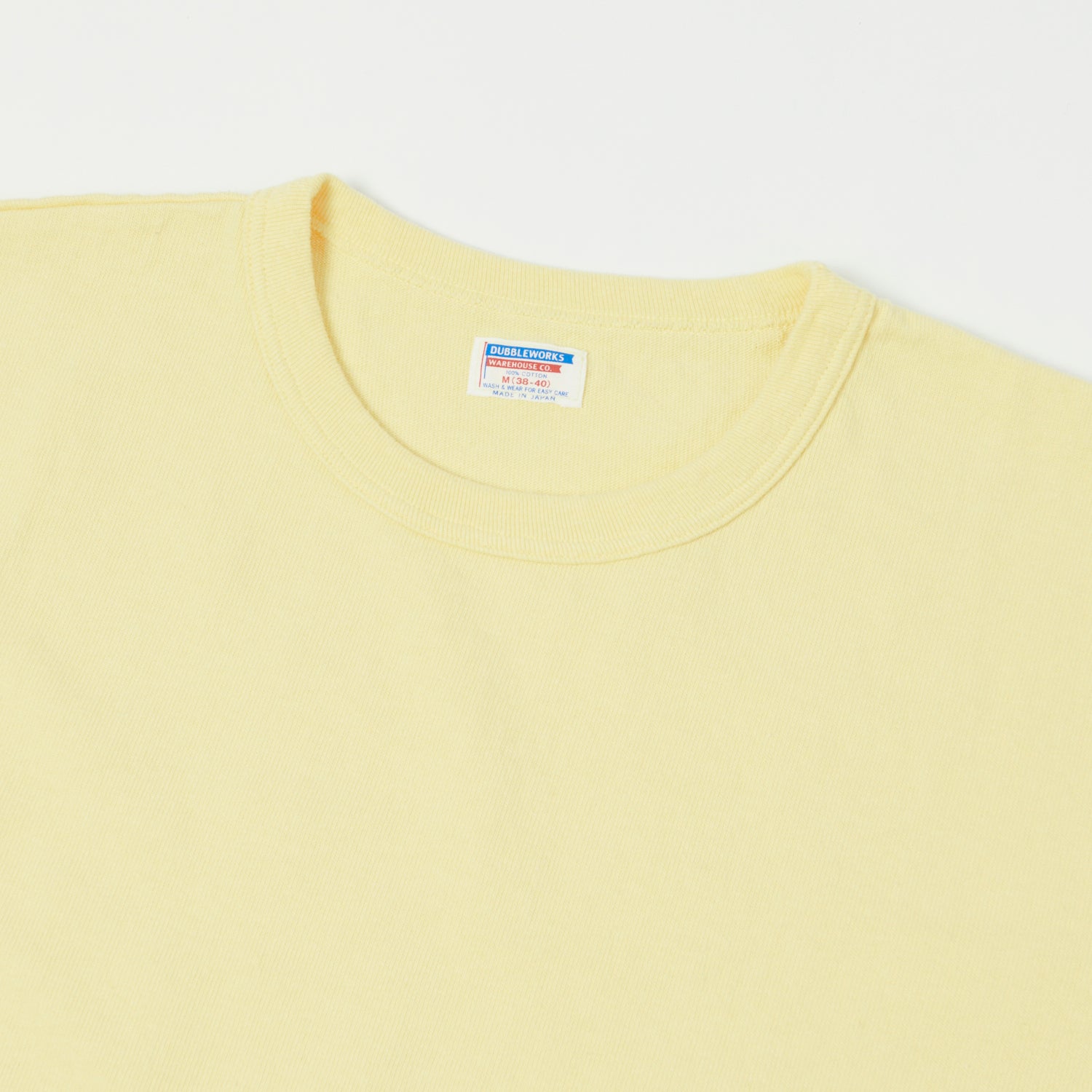 Dubbleworks Heavy Fabric Tee - Pale Yellow
