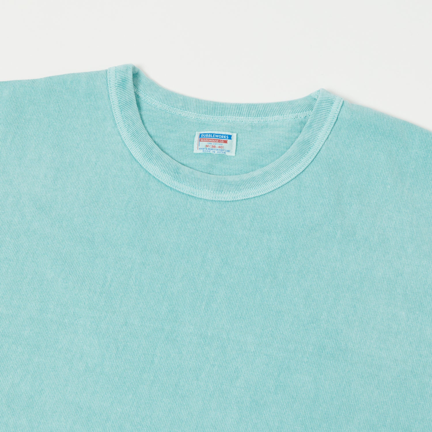 Dubbleworks Heavy Fabric Pigment Dye Tee - Light Turquoise