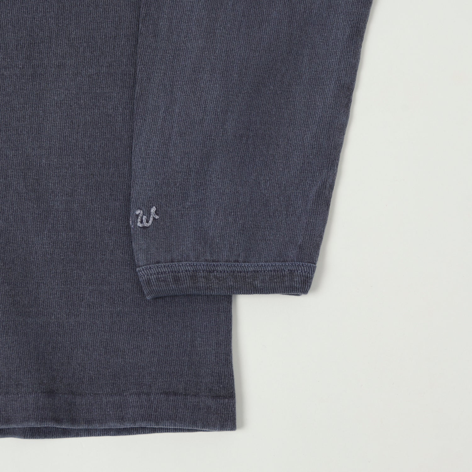 Dubbleworks Heavy Fabric Long Sleeve Pigment Dye Tee - Pd. Navy