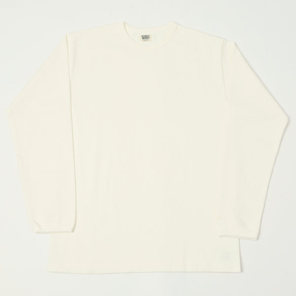 Dubbleworks Heavy Weight Long Sleeve Tee - Off White