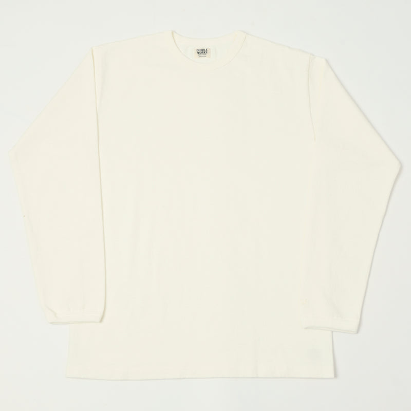 Dubbleworks Heavy Weight Long Sleeve Tee - Off White