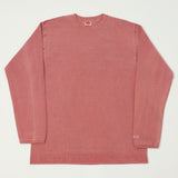 Dubbleworks Heavy Weight L/S Pigment Dye Tee - Pd. Red