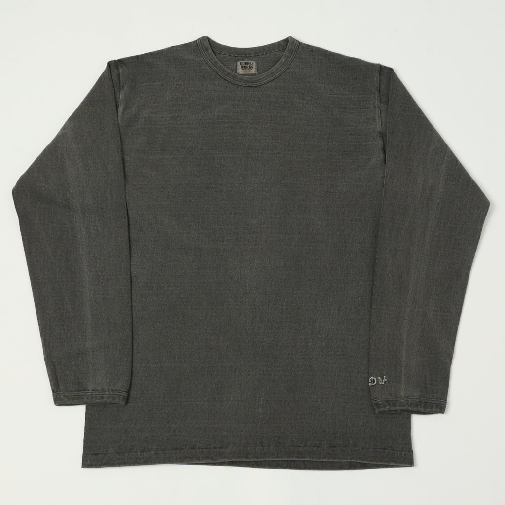 【YOURNUS】Guilty Damage Pigment T-Shirt Dubbleworks Heavy Fabric Long Sleeve Pigment Dye Tee