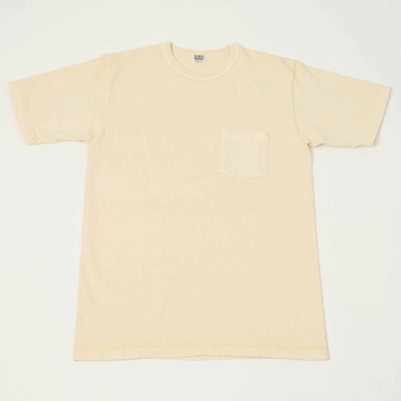 Dubbleworks Heavy Fabric Pigment Pocket Dye Tee - Cream