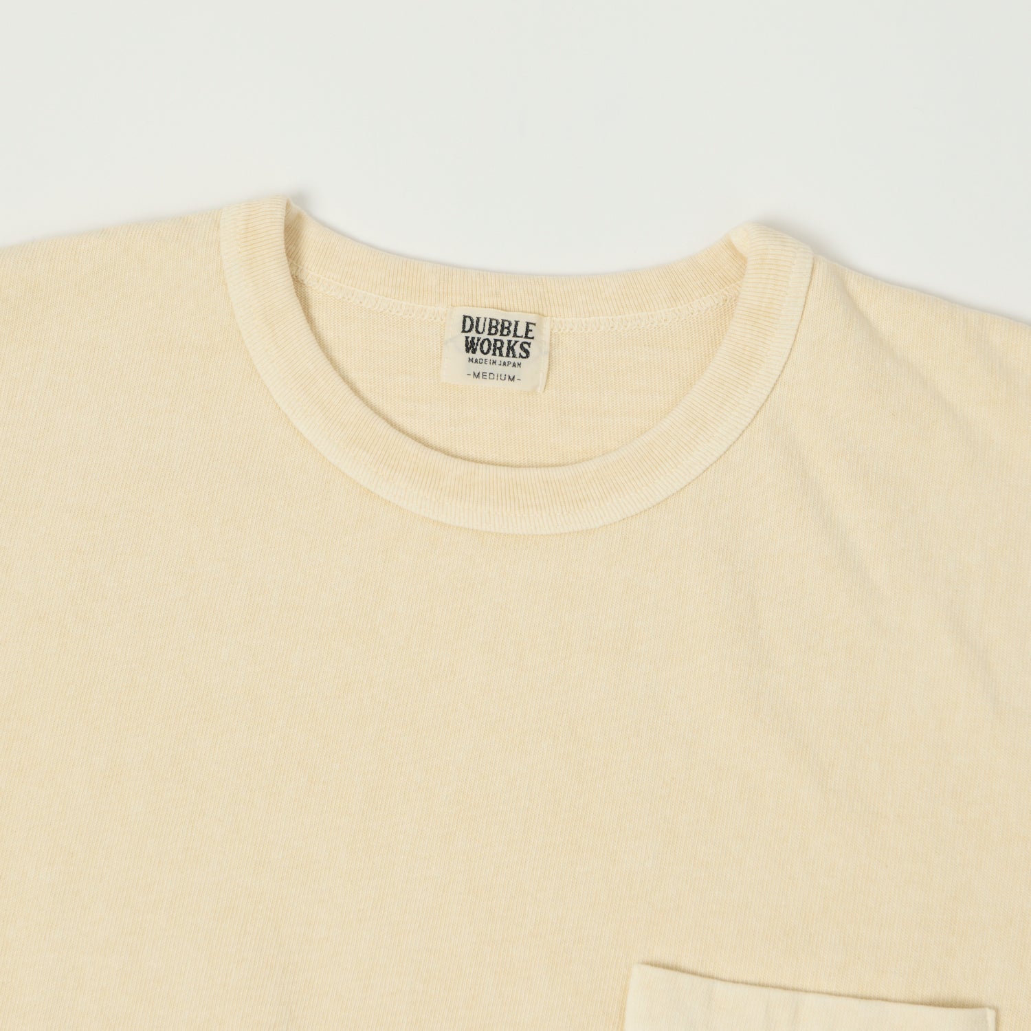 Dubbleworks Heavy Fabric Pigment Pocket Dye Tee - Cream