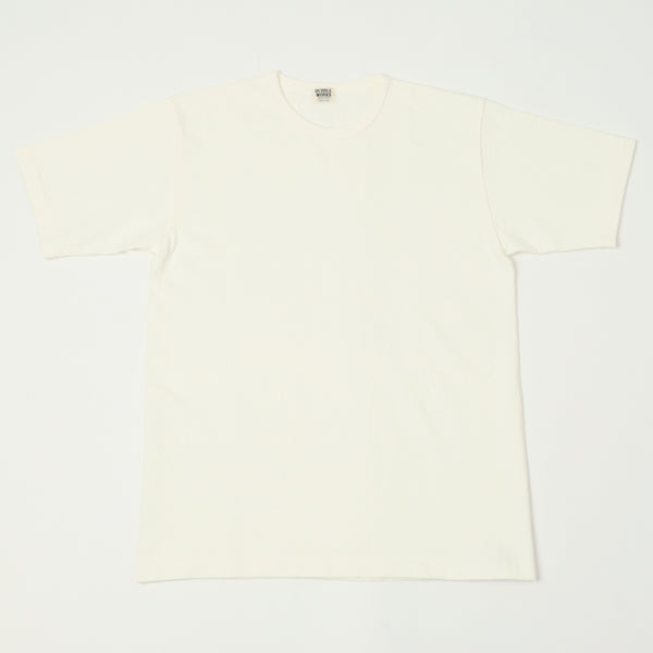 Dubbleworks Heavyweight Short Sleeve Tee - Off White