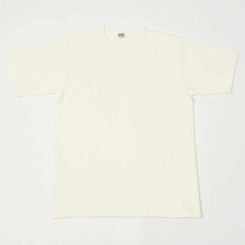 Dubbleworks Heavyweight Short Sleeve Tee - Off White