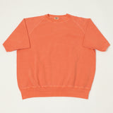 Dubbleworks Cut Off Sleeve Pigment Dyed Sweatshirt - Orange