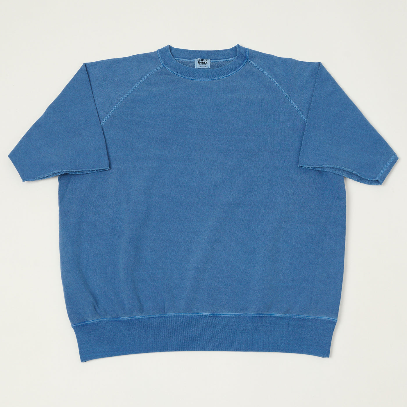 Dubbleworks Cut Off Sleeve Pigment Dyed Sweatshirt - Indigo