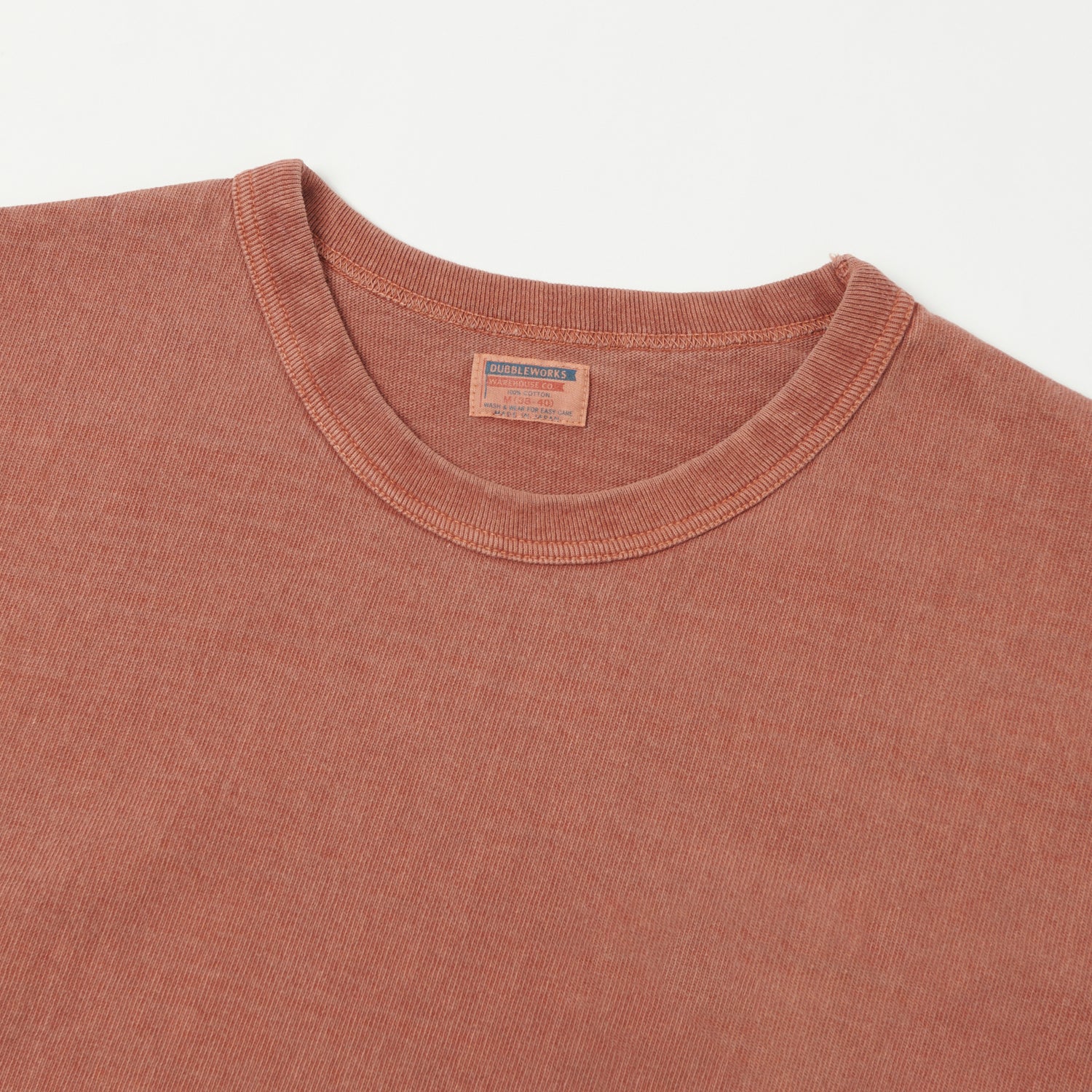 Dubbleworks Heavy Fabric Pigment Dye Tee - Brick Red