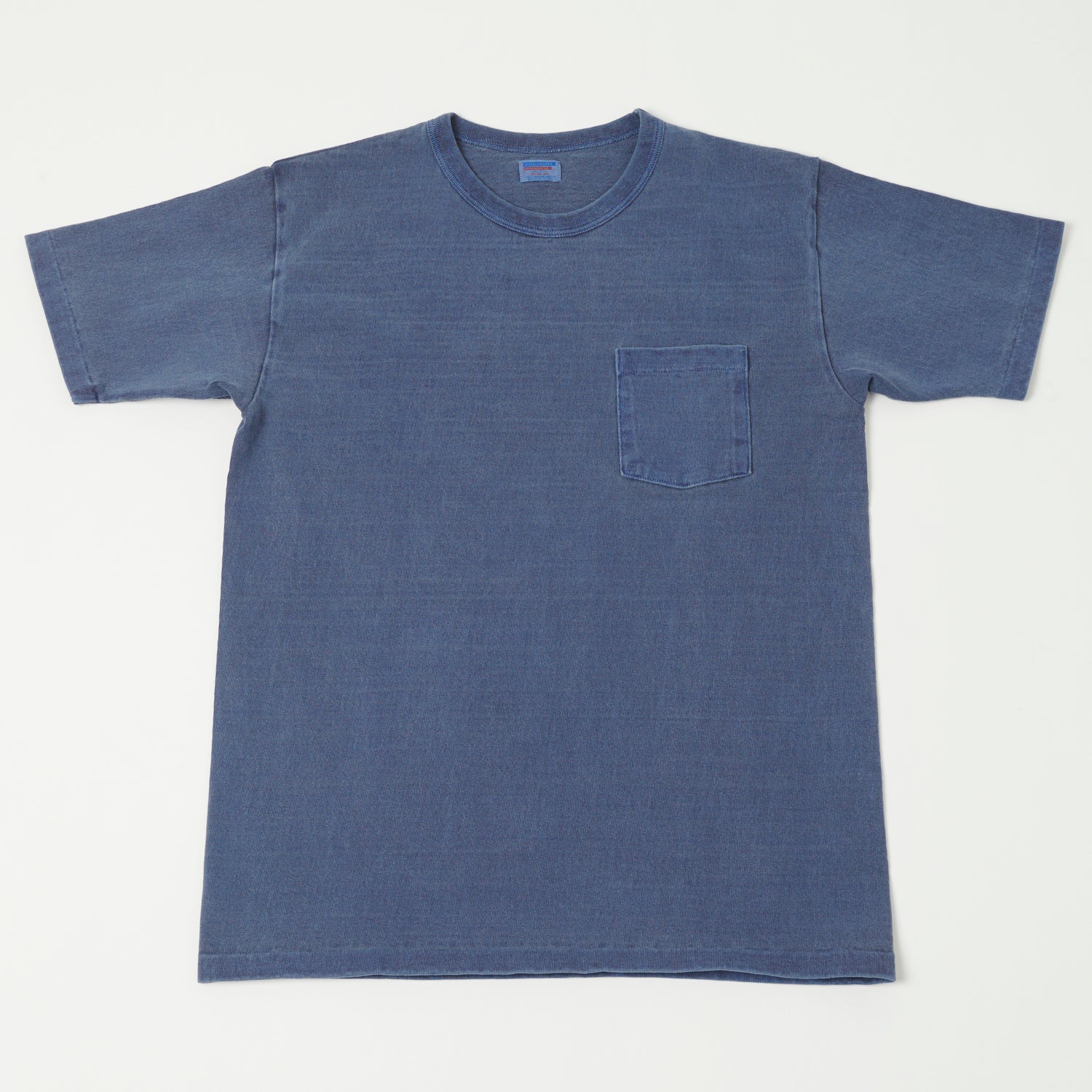 Dubbleworks Heavy Fabric Pigment Dye Pocket Tee - Indigo Blue