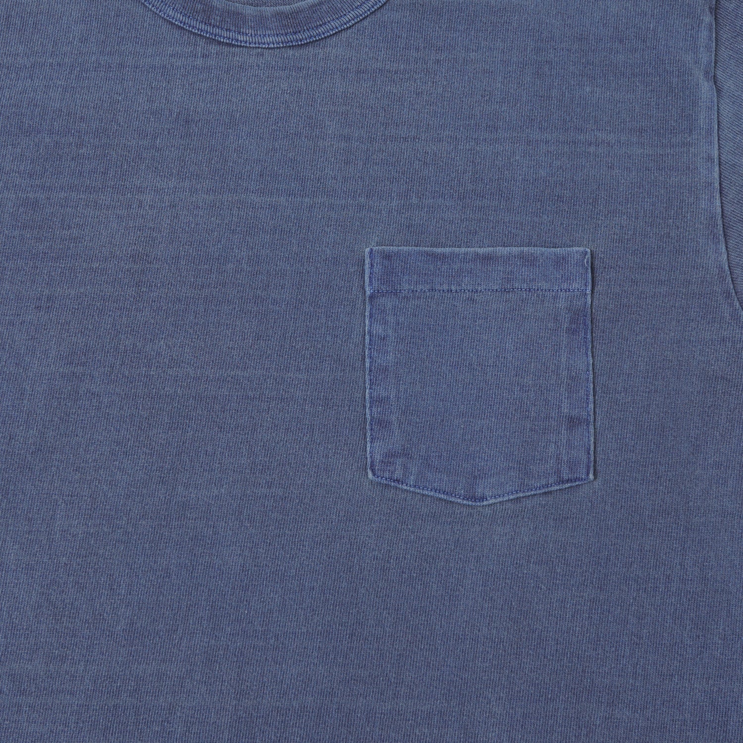 Dubbleworks Heavy Fabric Pigment Dye Pocket Tee - Indigo Blue