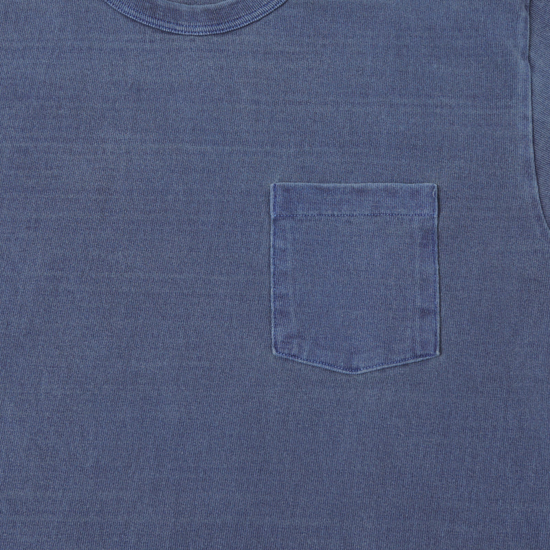 Dubbleworks Heavy Fabric Pigment Pocket Tee - Indigo Blue