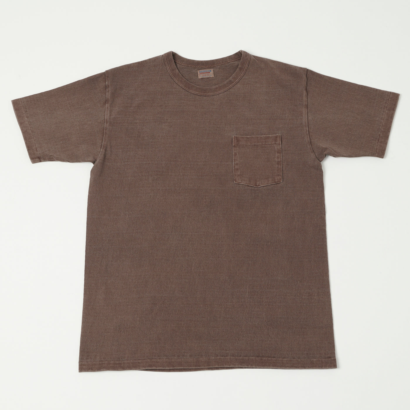 Dubbleworks Heavy Fabric Pigment Dye Pocket Tee - Mad Brown