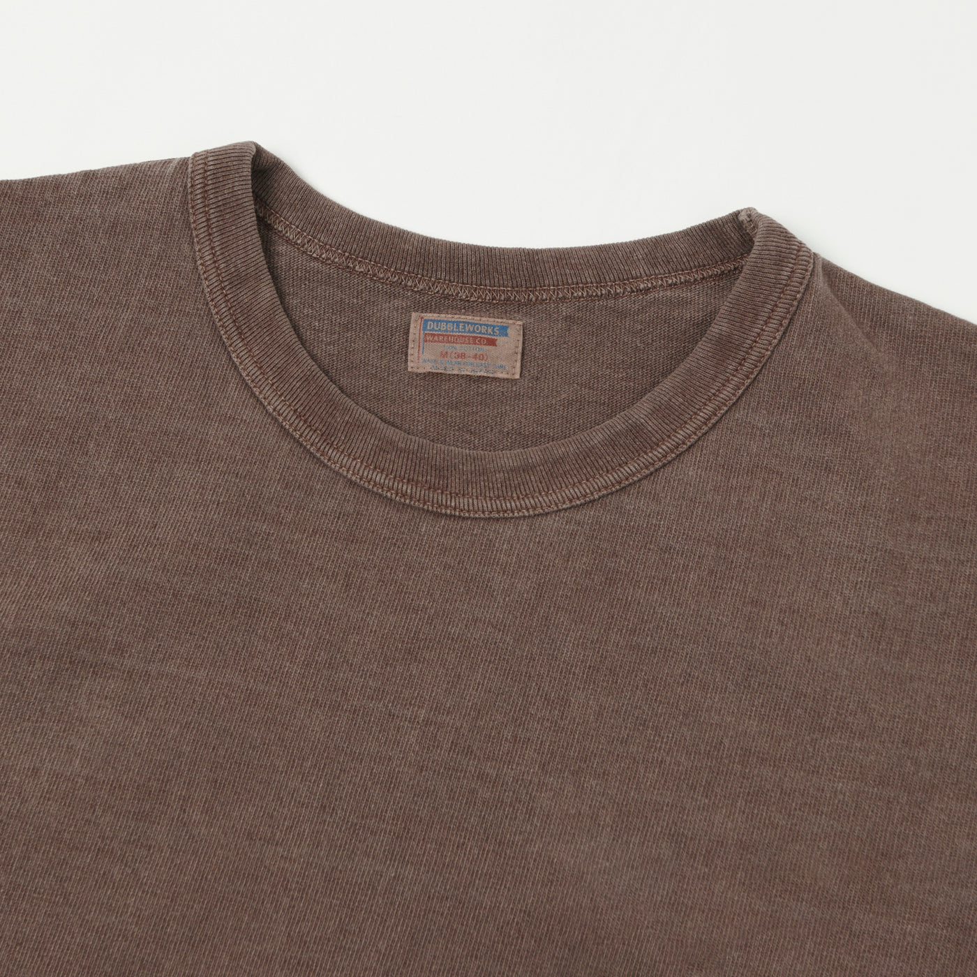 Dubbleworks Heavy Fabric Pigment Dye Tee - Mad Brown