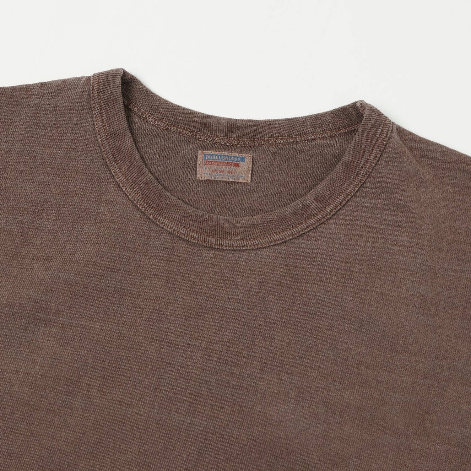 Dubbleworks Heavy Fabric Pigment Dye Tee - Mad Brown