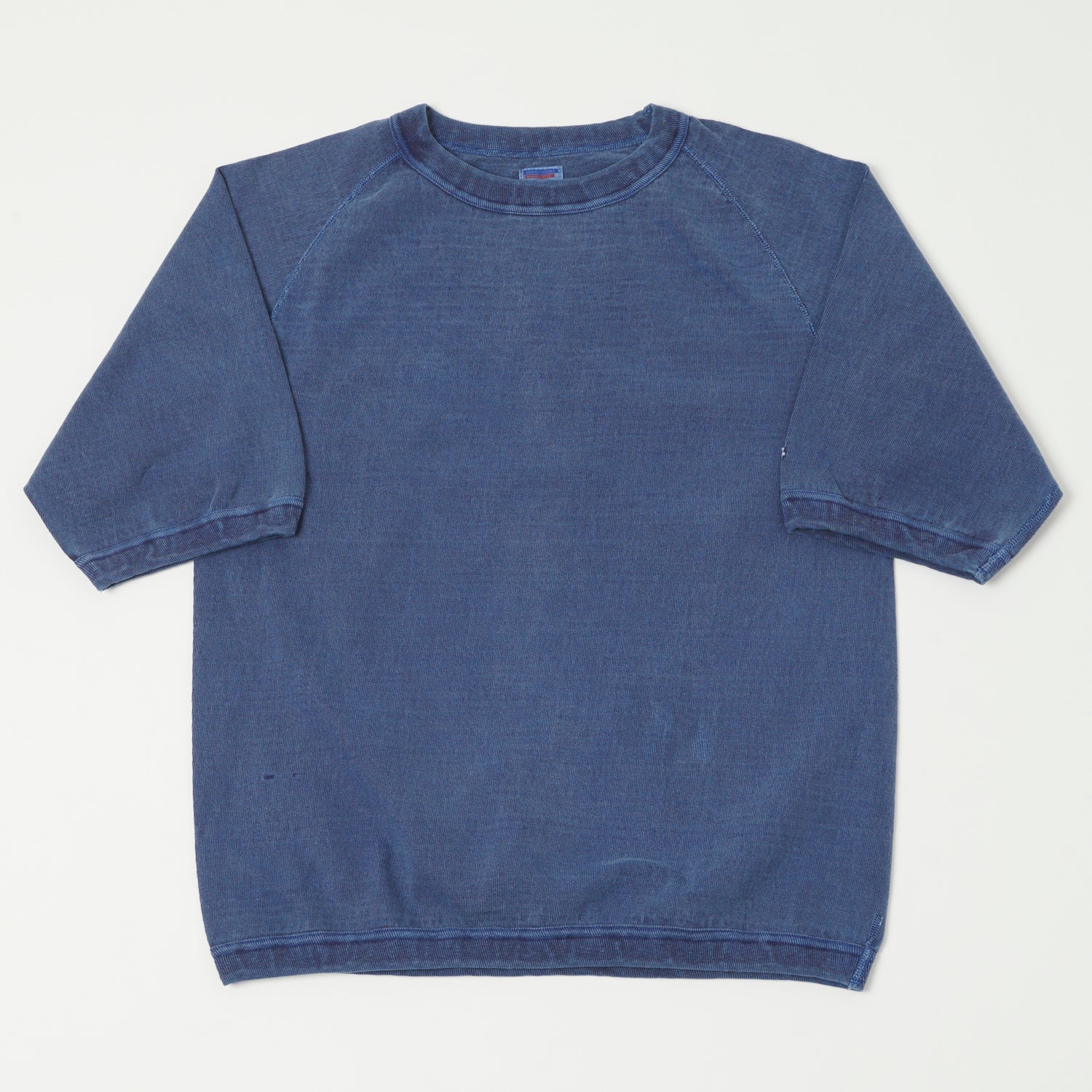 Dubbleworks Heavy Fabric Raglan Sleeve Pigment Dye Tee - Indigo Blue