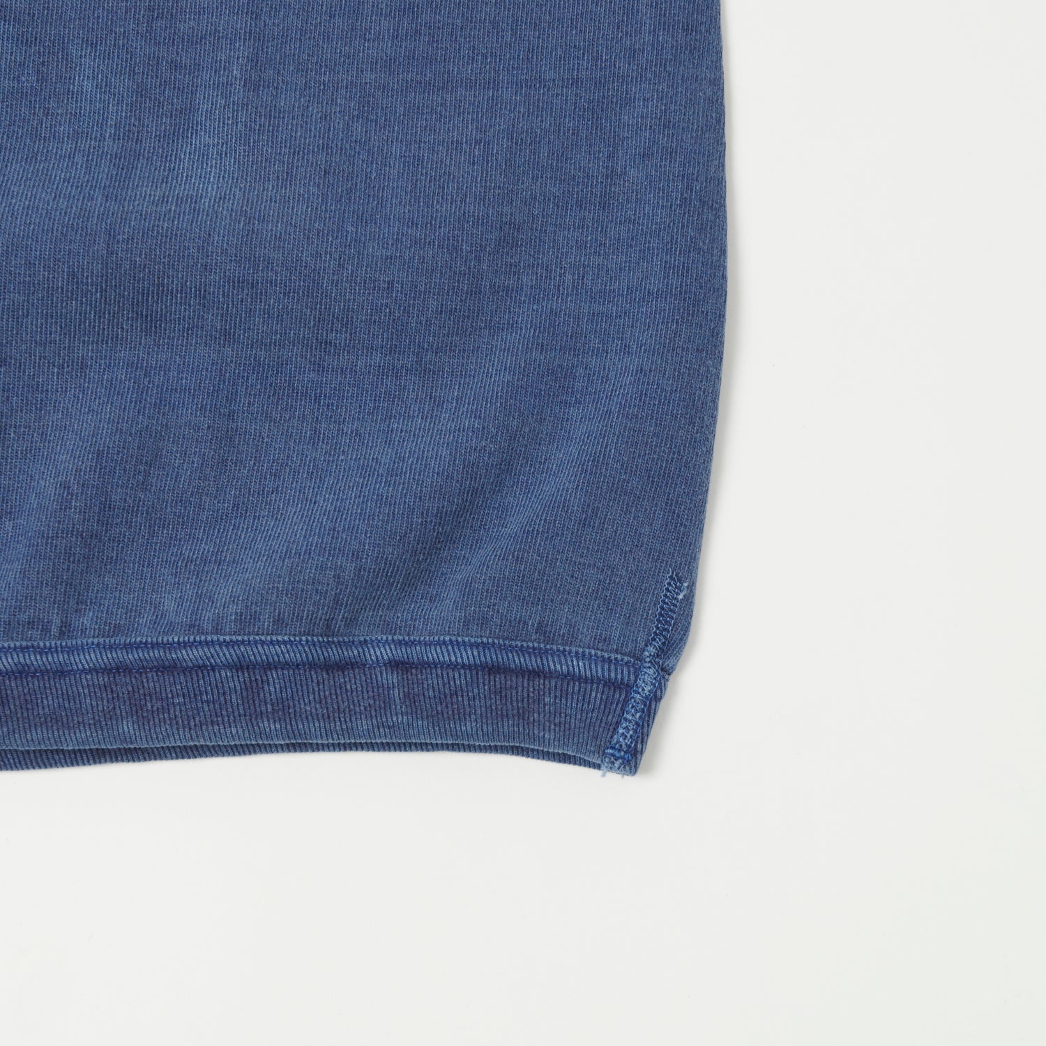 Dubbleworks Heavy Fabric Raglan Sleeve Pigment Dye Tee - Indigo Blue