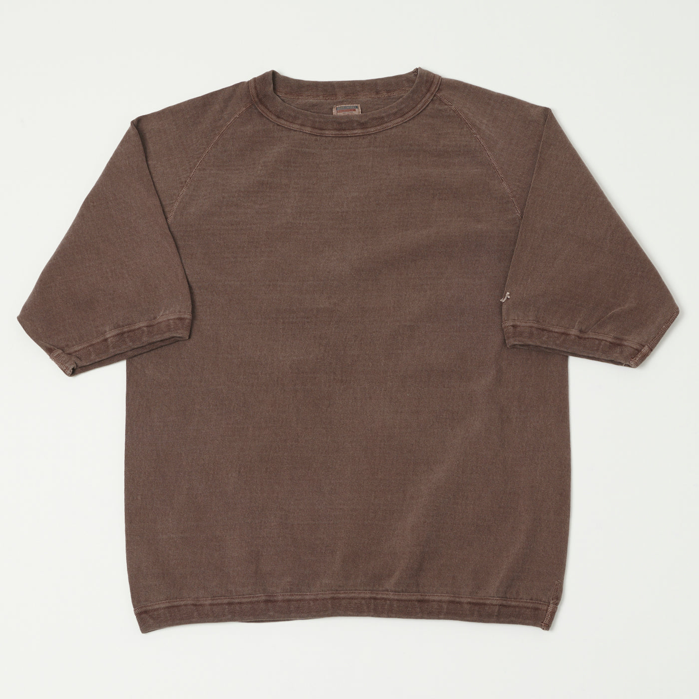 Dubbleworks Heavy Fabric Raglan Sleeve Pigment Dye Tee - Mad Brown