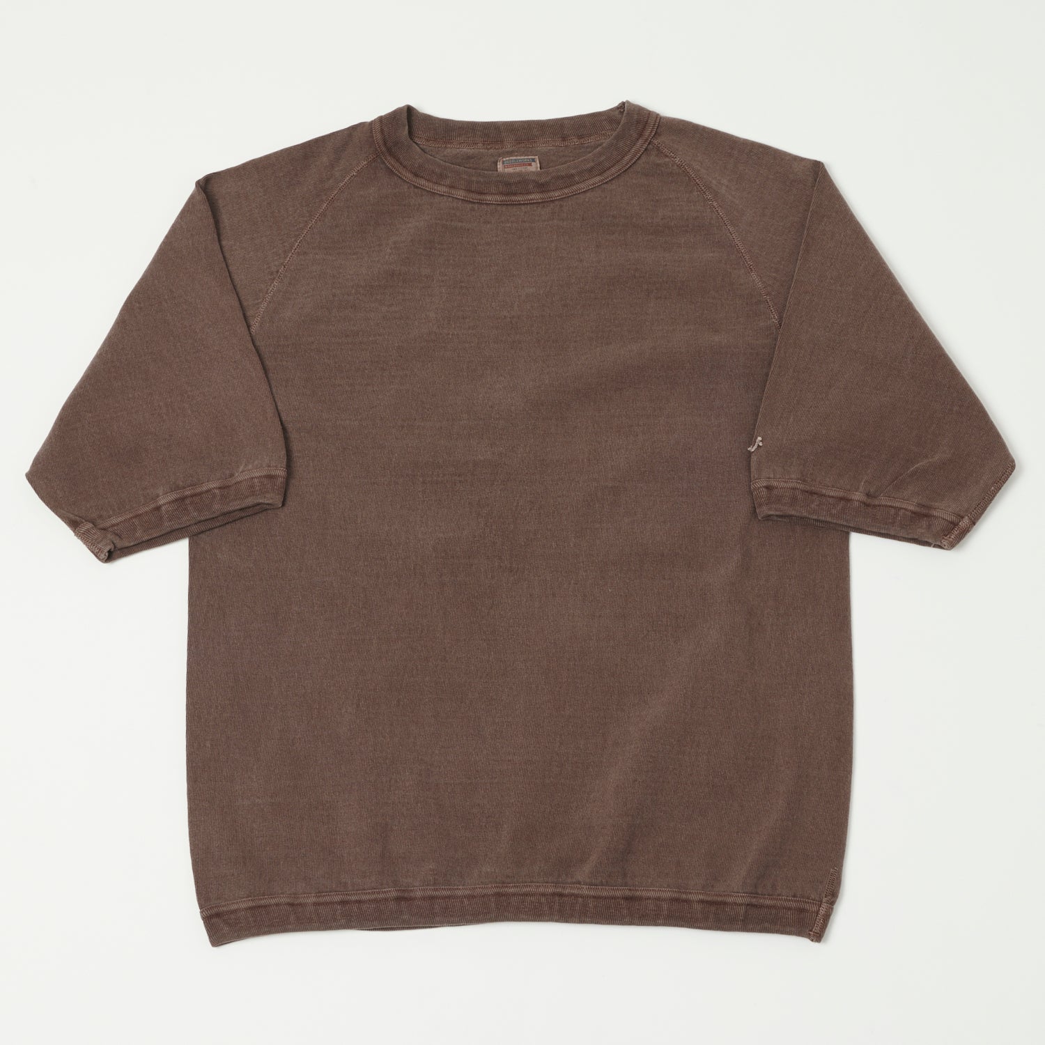 Dubbleworks Heavy Fabric Raglan Sleeve Pigment Dye Tee - Mad Brown