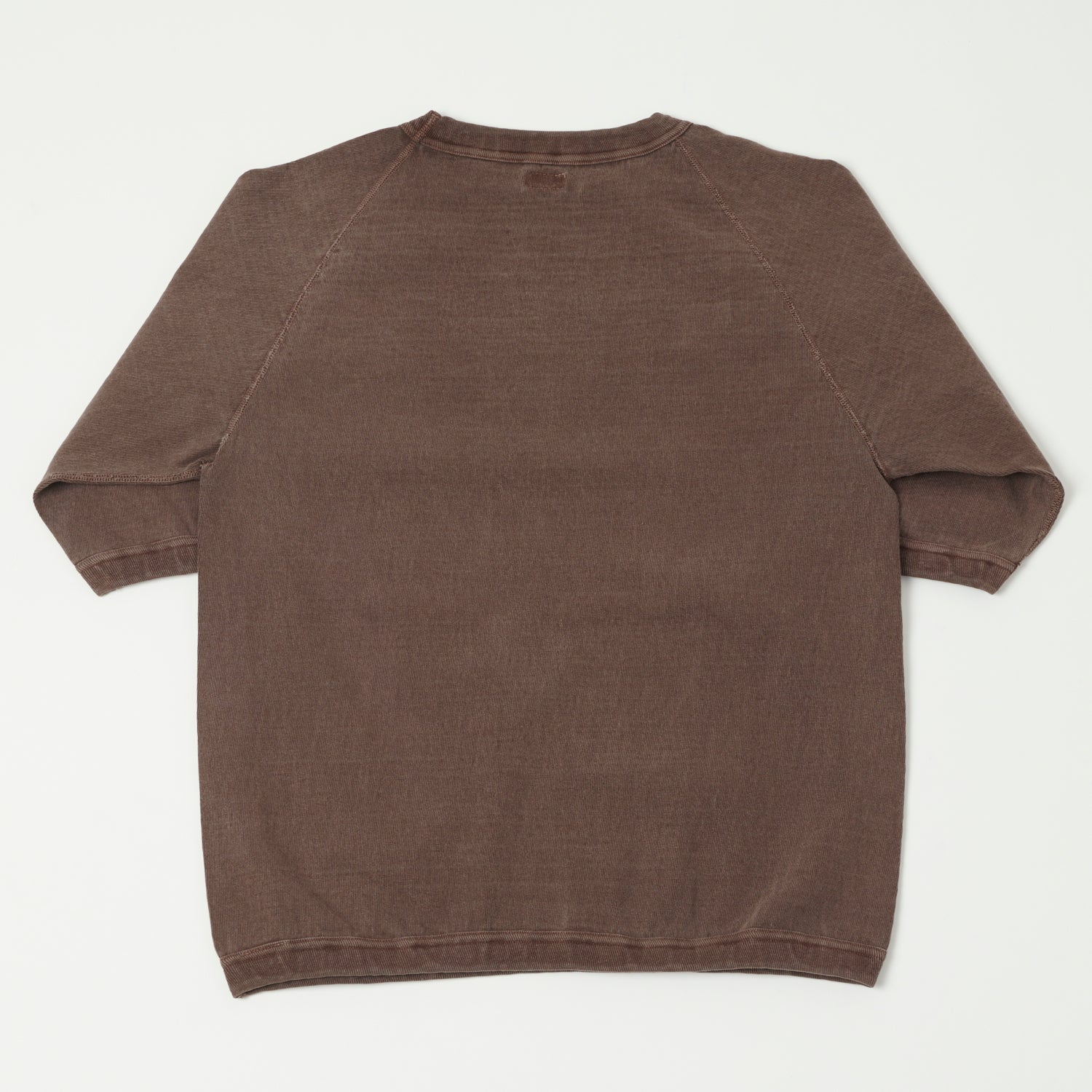 Dubbleworks Heavy Fabric Raglan Sleeve Pigment Dye Tee - Mad Brown