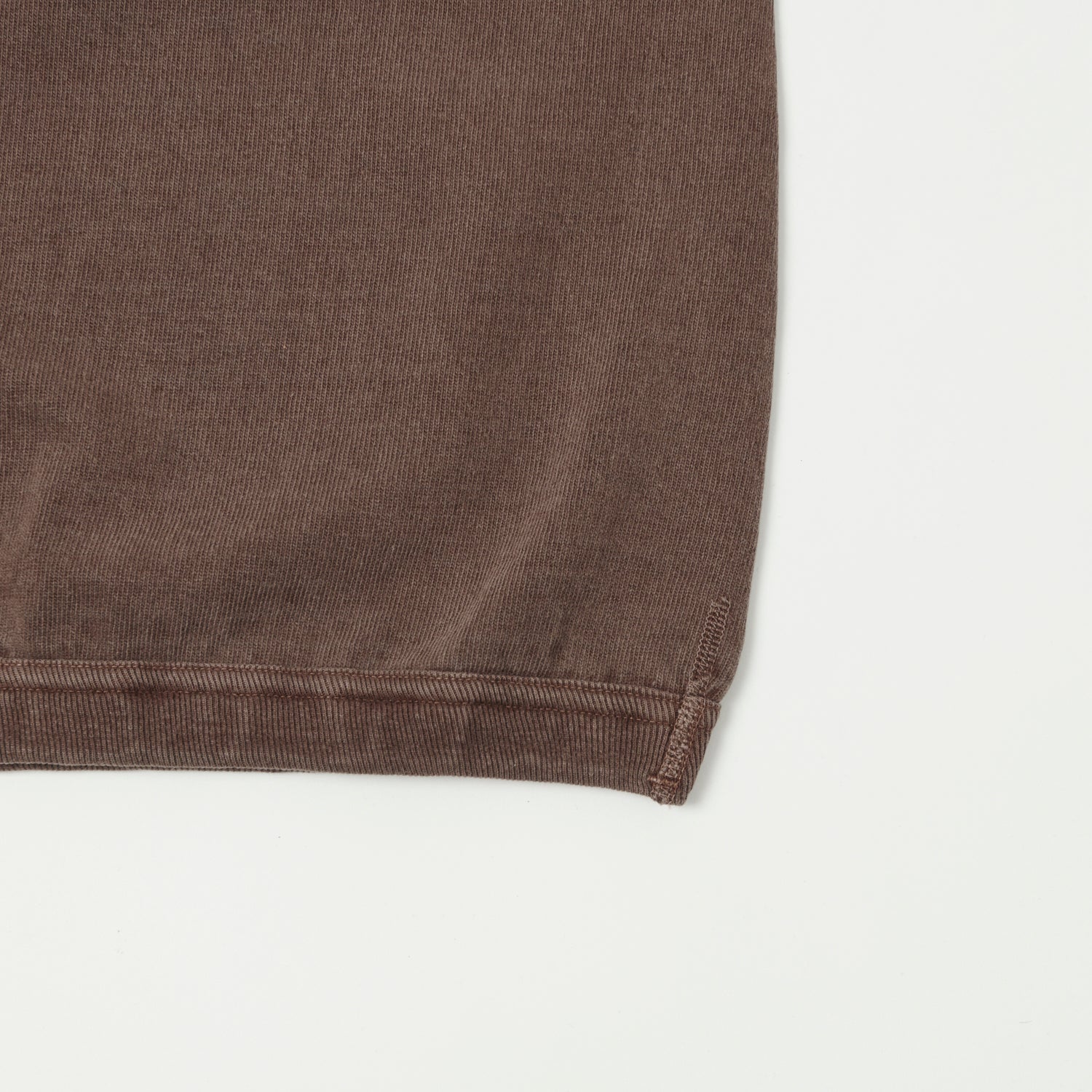 Dubbleworks Heavy Fabric Raglan Sleeve Pigment Dye Tee - Mad Brown