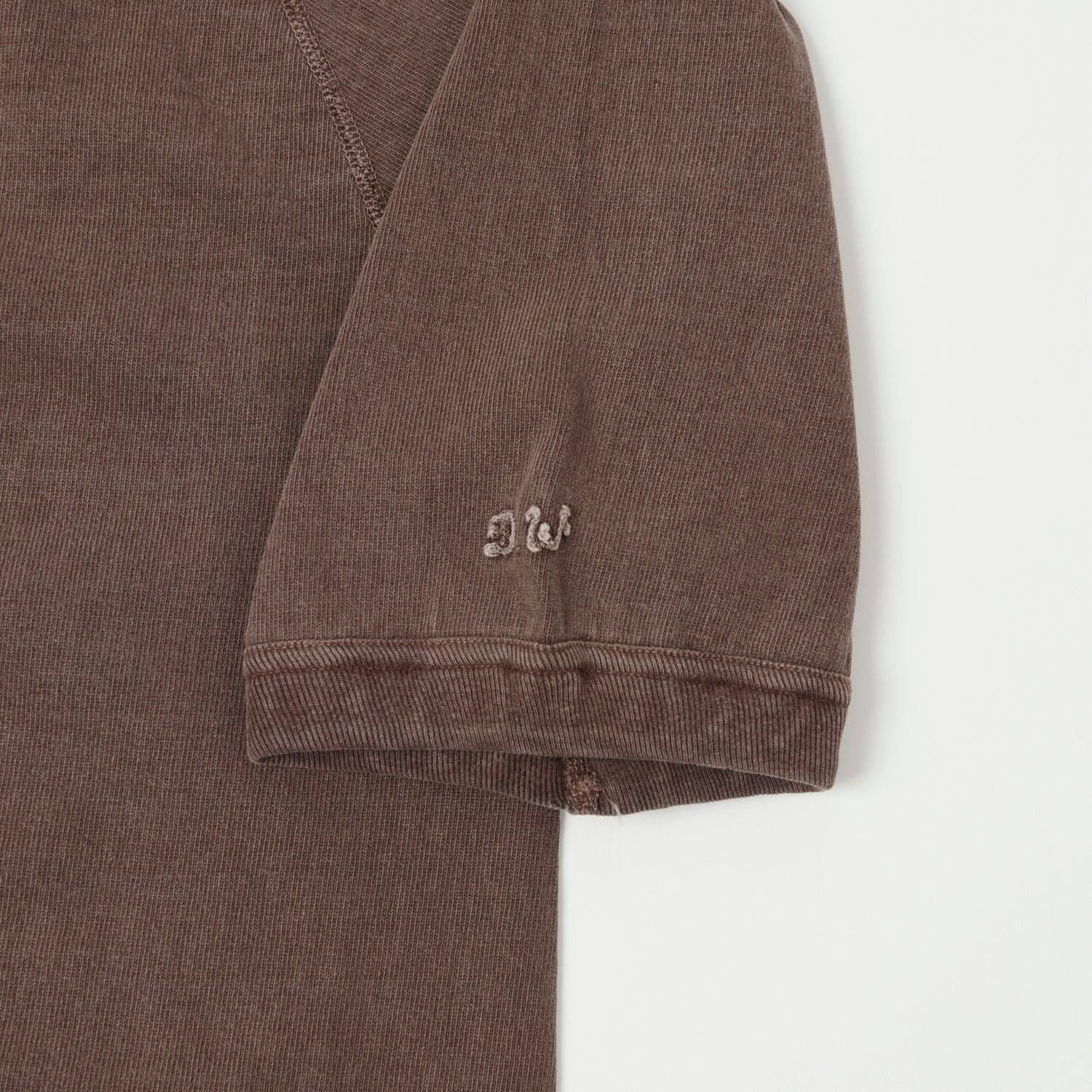 Dubbleworks Heavy Fabric Raglan Sleeve Pigment Dye Tee - Mad Brown