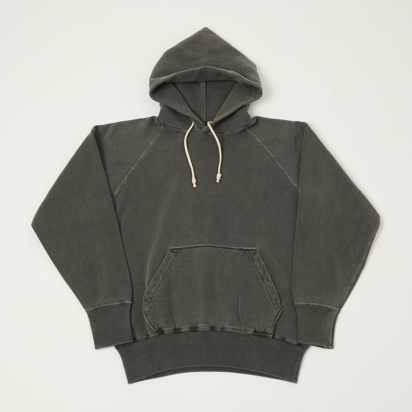 Dubbleworks Pigment Dyed Raglan Sleeve Hoodie - Sumikuro