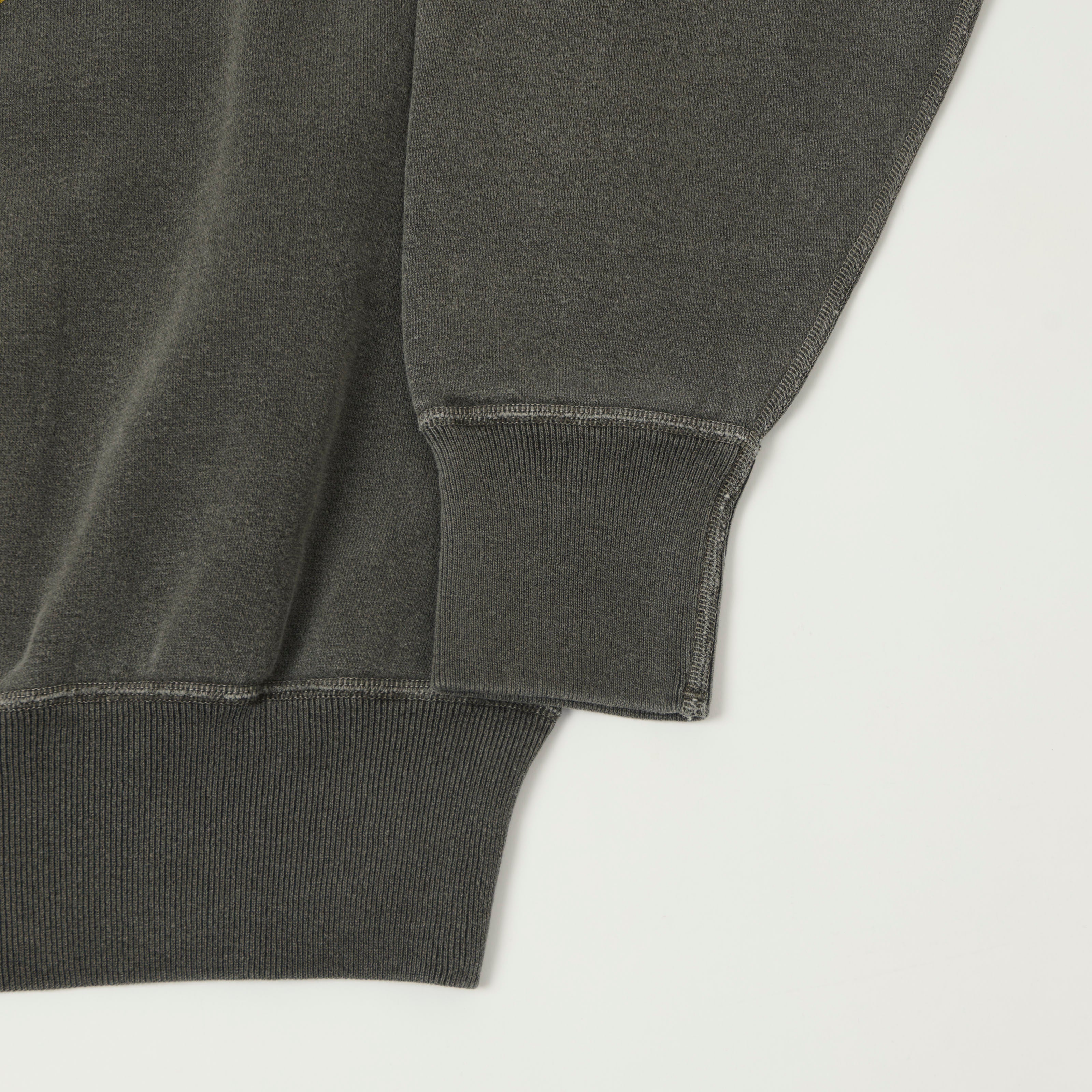 Dubbleworks 'Smile' Pigment Dye Raglan Sweatshirt - Sumikuro