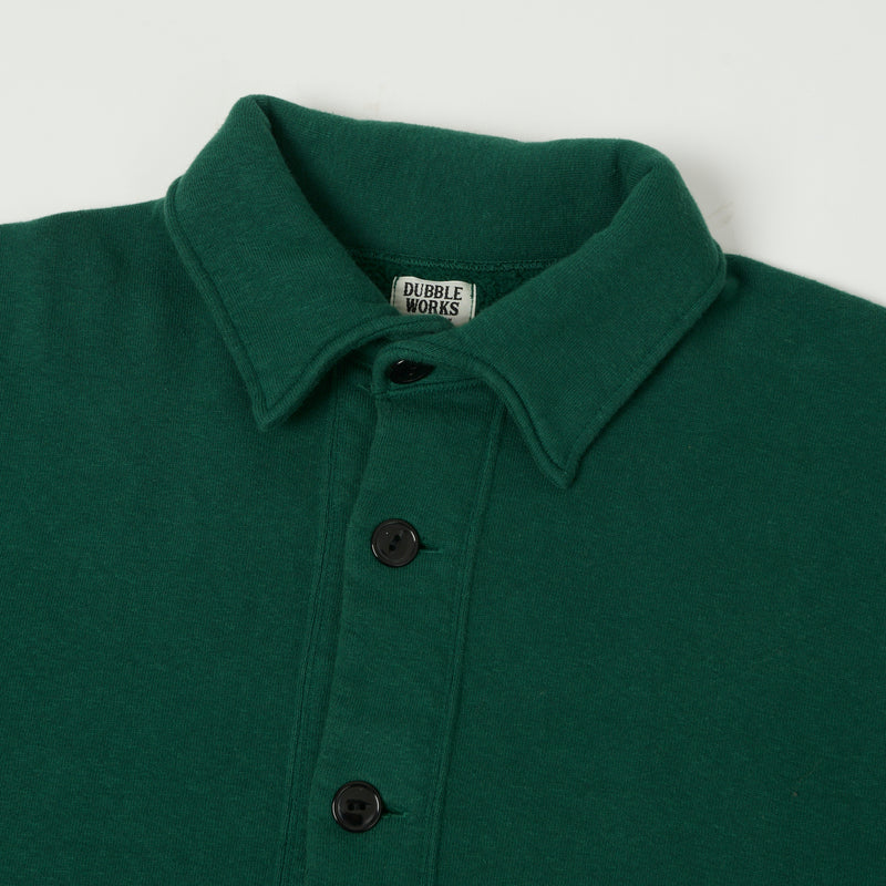 Dubbleworks Tsuriami Collared Sweat Jacket - Green