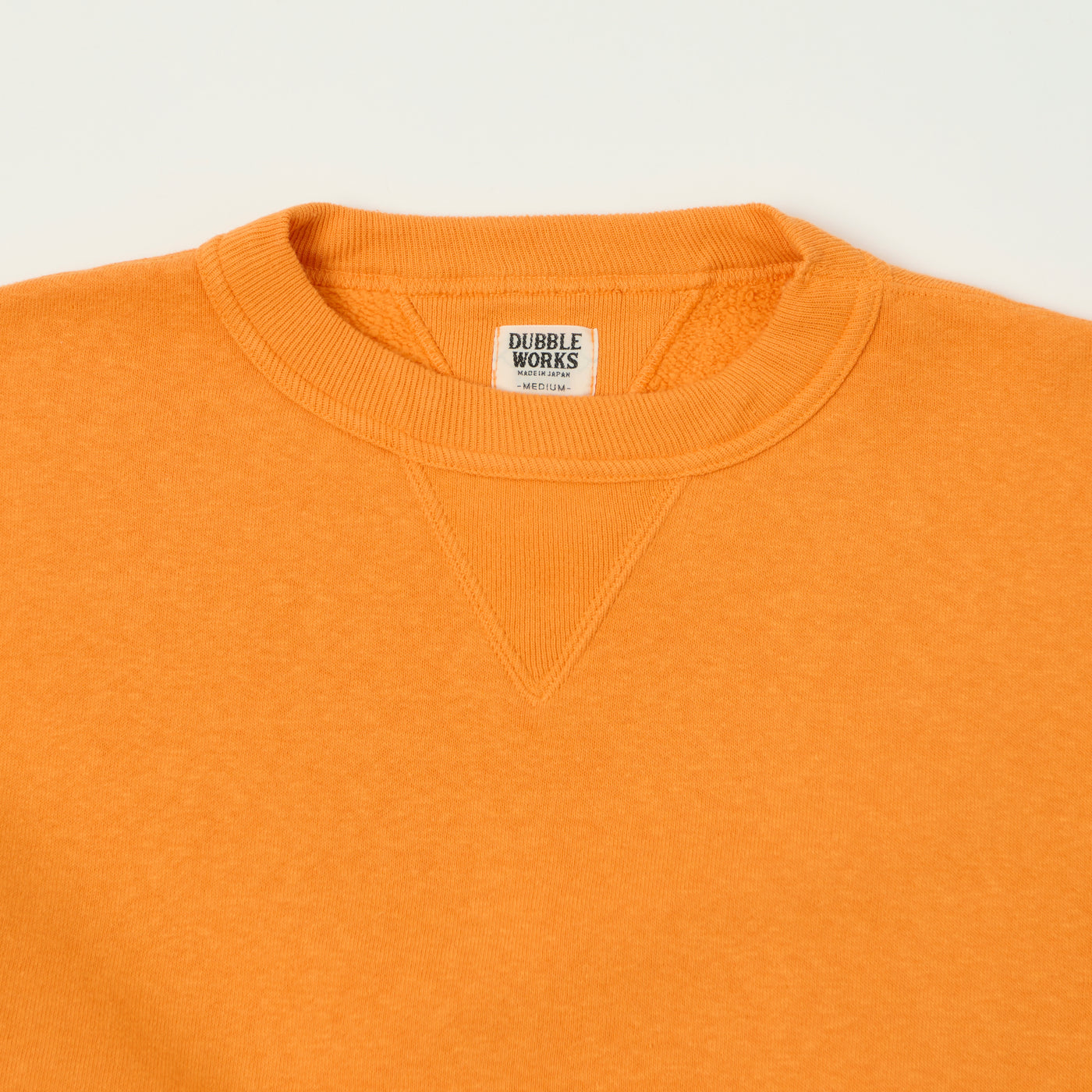 Dubbleworks Loop Wheel Sweatshirt - Fade Orange