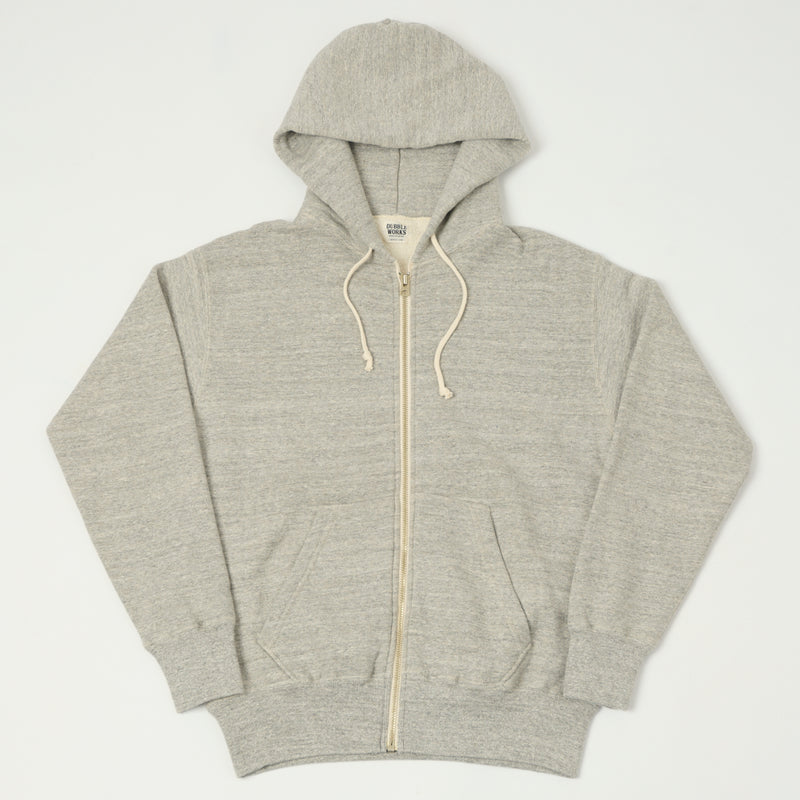 Dubbleworks Tsuriami Zip Hoodie - Heather Grey