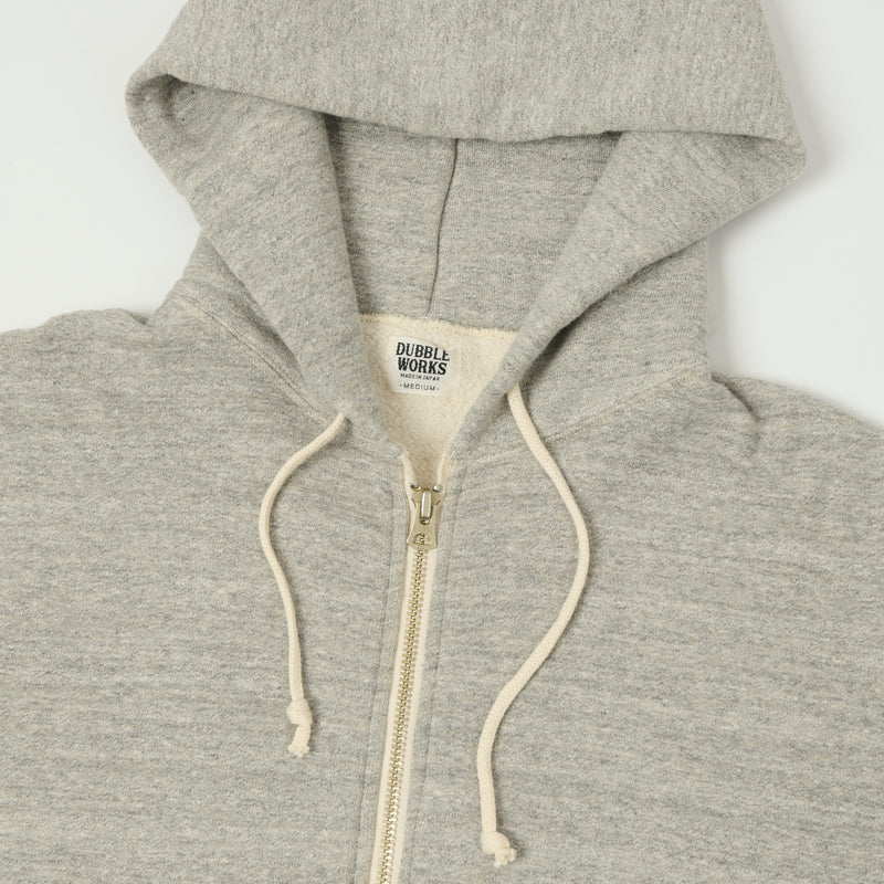 Dubbleworks Tsuriami Zip Hoodie - Heather Grey