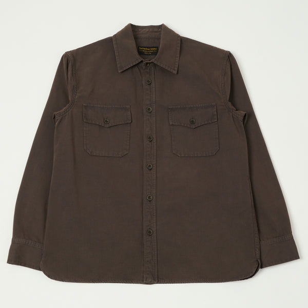 East Harbour Surplus 'MOAB 535' Overshirt - Chocolate