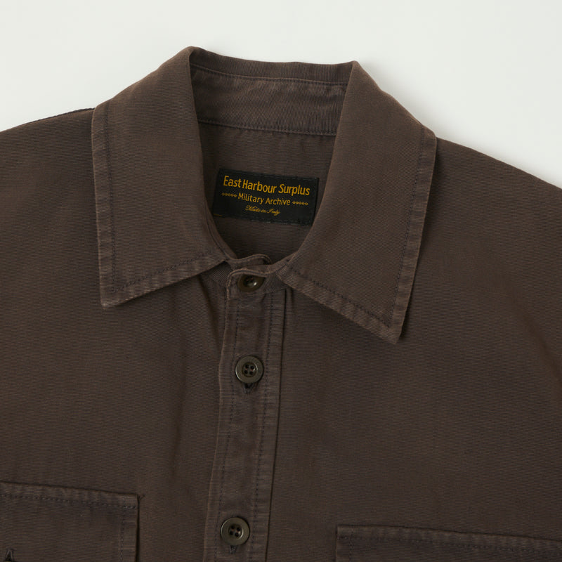 East Harbour Surplus 'MOAB 535' Overshirt - Chocolate